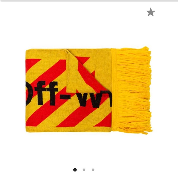 Off white arrow intarsia logo scarf - Picture 2 of 8